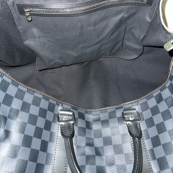 LIKE NEW Louis Vuitton ✩ Keepall Bandoulière 55 in Damier Graphite - Picture 13 of 16